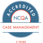 NCQA Case Management logo indicating three years of accredited case management