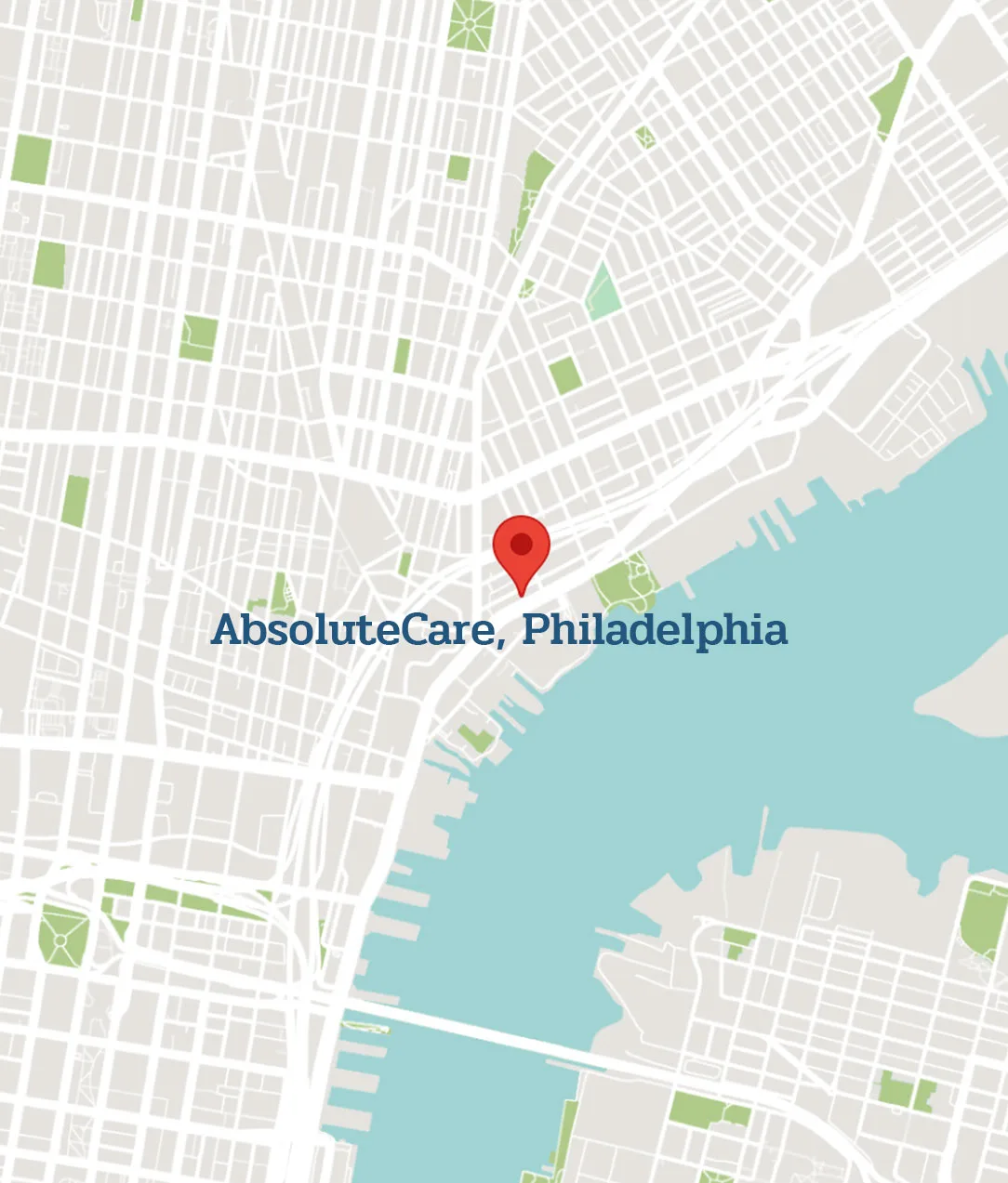 AbsoluteCare Clinic Location Philadelphia Map