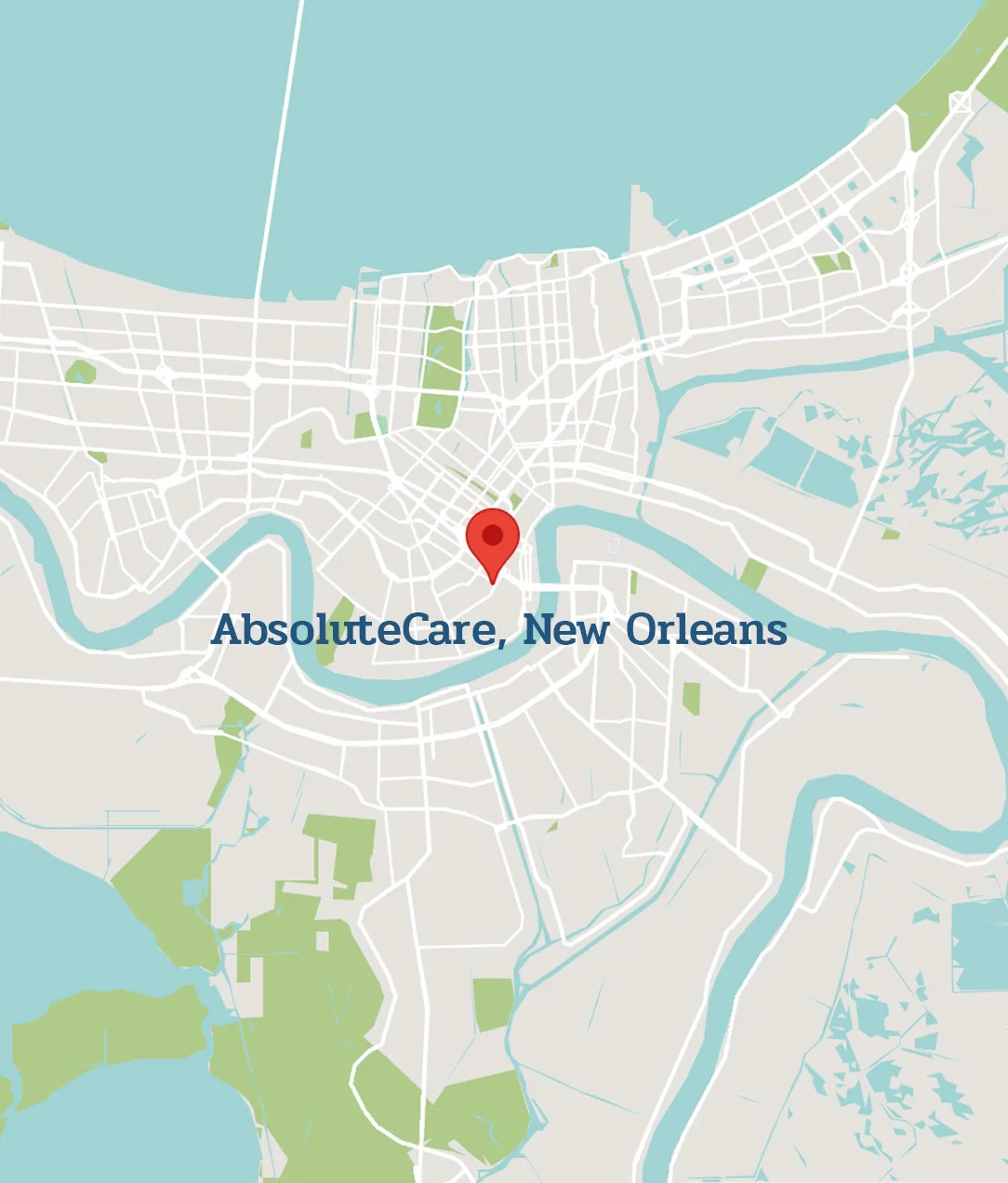 AbsoluteCare Clinic Location New Orleans Map