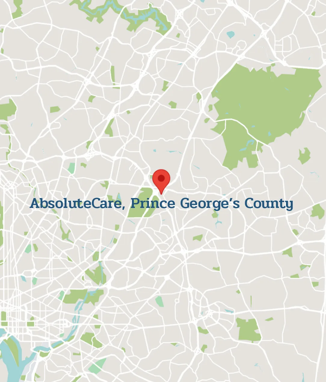 AbsoluteCare Map PG County Maryland